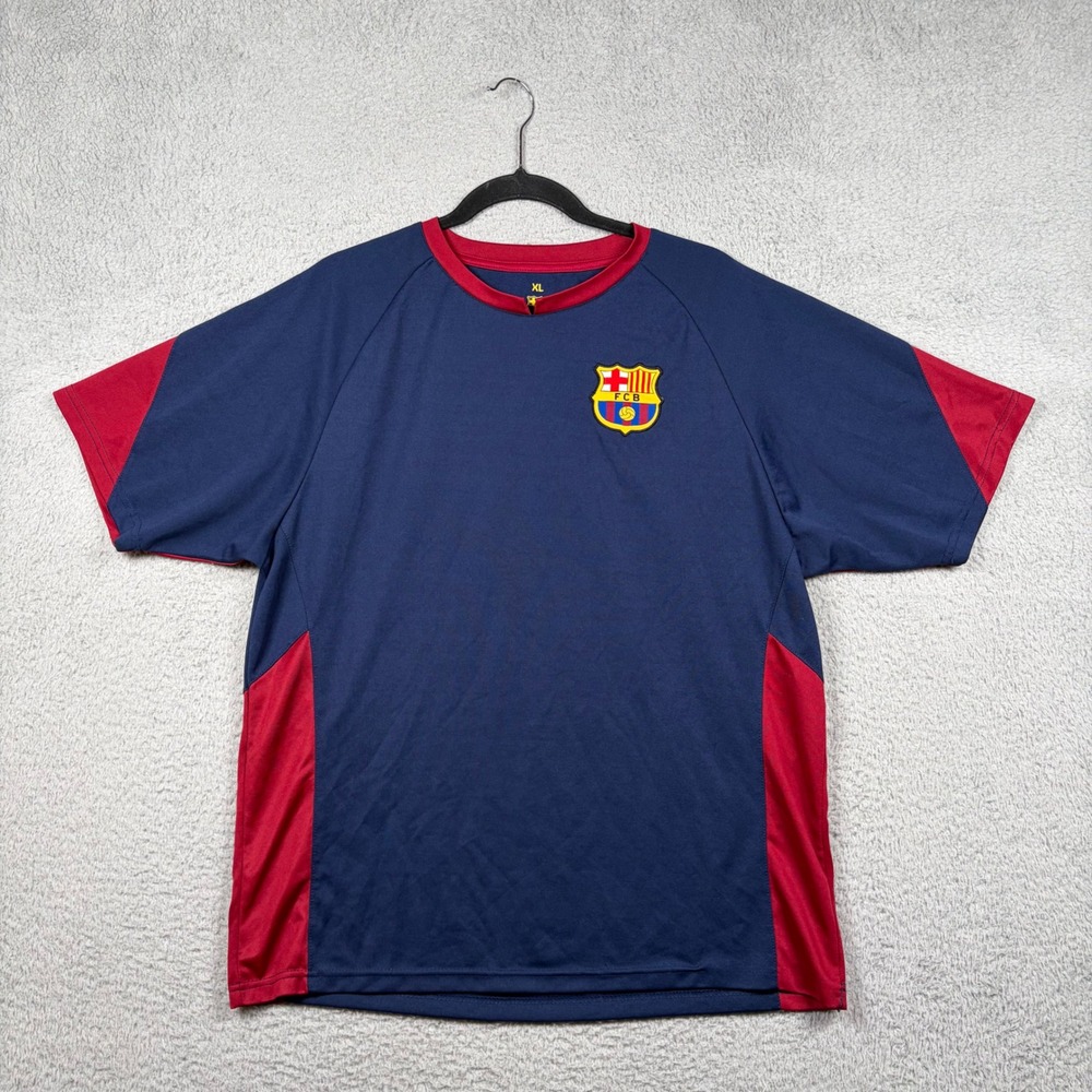 FC Barcelona‎ Barca Soccer Jersey Mens XL Navy Blue Red Football